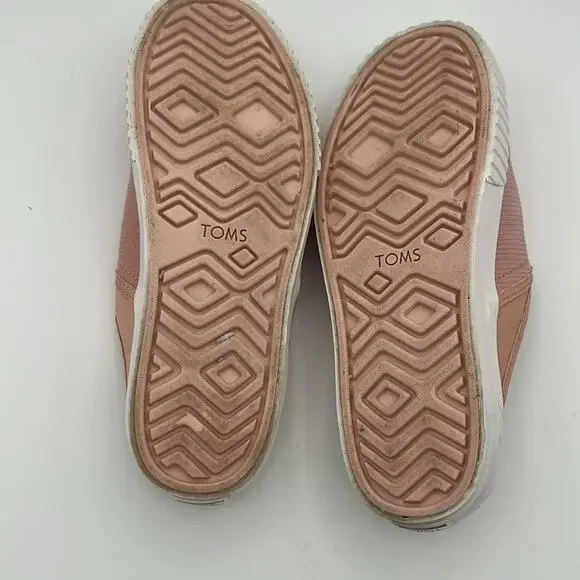 Toms Alpargata Indio Mule Sneaker Spanish Villa Pink Pique Mesh Slide Shoes 7.5 - Picture 8 of 8